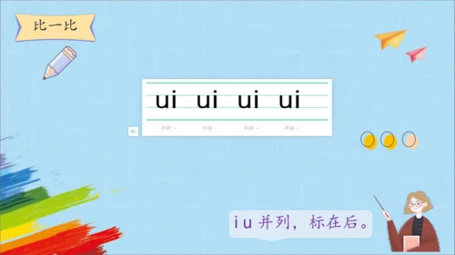 统编版语文一上汉语拼音《ao  ou  iu》 课件