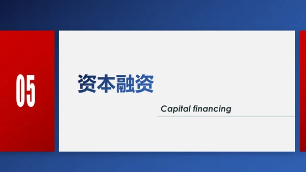 精美欧美风红蓝商业计划书PPT模板