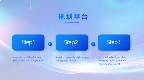 蓝色大气企业培训宣传个总结动态PPT模板
