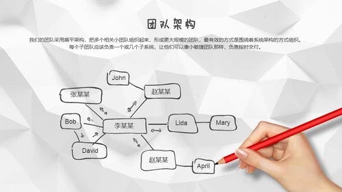 褶皱的白纸背景创意手绘商务通用PPT模板