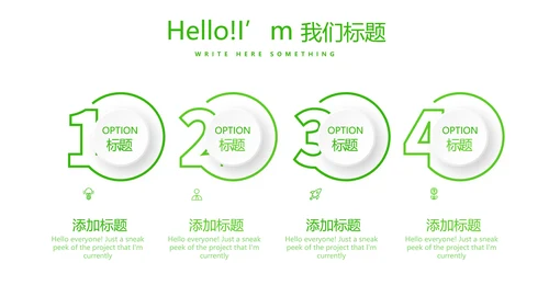 绿色小清新医药营销团队管理动态PPT