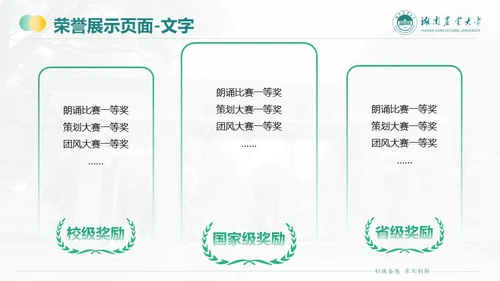 湖南农业大学毕业课题答辩通用PPT模板