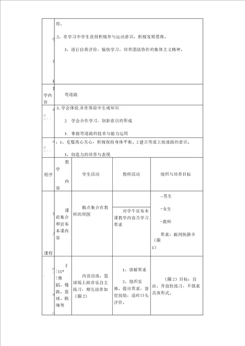 初中体育耐久跑单元教学计划及教案