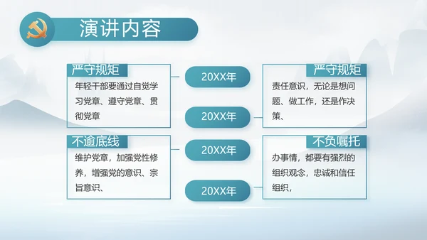 中国风党风廉政工作情况汇报动态PPT