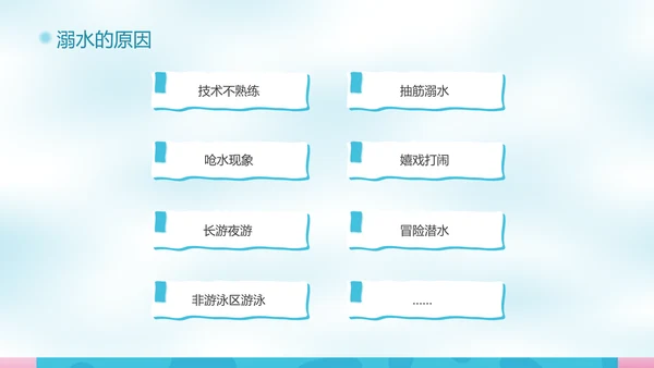 校园泳池防溺水游泳安全教育PPT模板