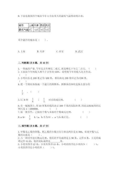 沪教版数学六年级下册期末检测试题【精品】.docx