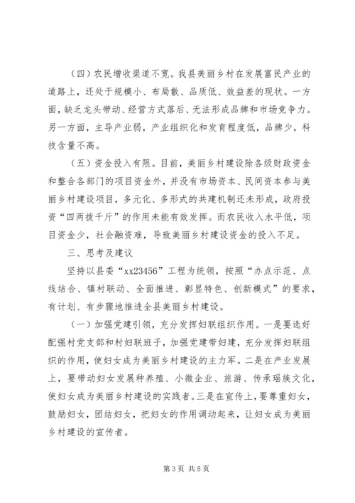 发挥妇联组织优势推动美丽乡村建设的思考.docx