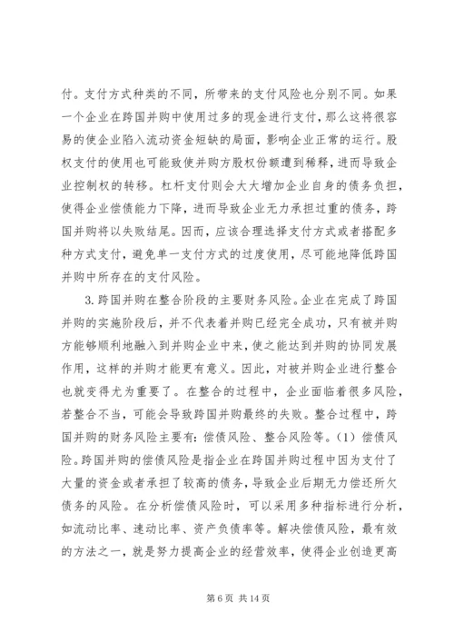 企业跨国并购财务风险对策建议.docx