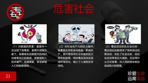 珍爱生命禁毒无毒PPT