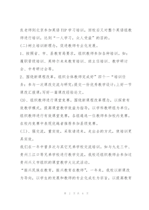 教师培训总结2篇.docx