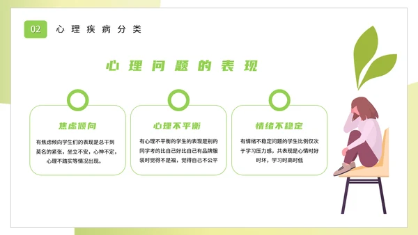 心灵减负大学生心理健康教育讲座PPT模板