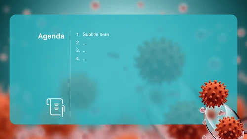 绿色商务风生物医疗季度总结PPT主题