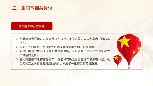 中国传统节日文化宣传重阳节的来源及习俗学习PPT课件