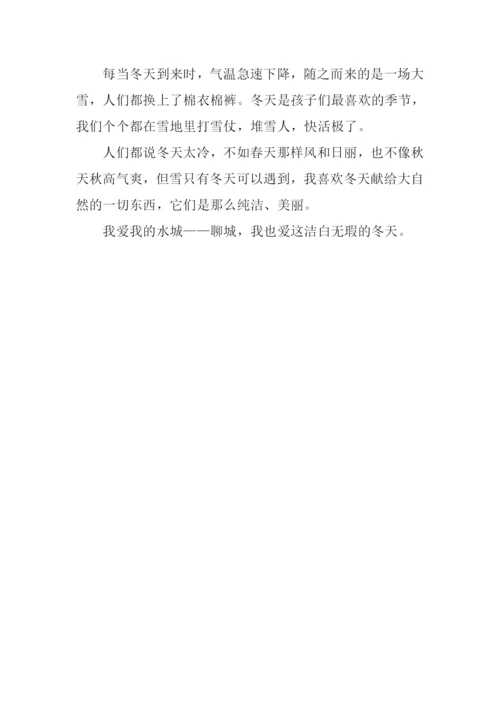 冬天的景色作文200字.docx