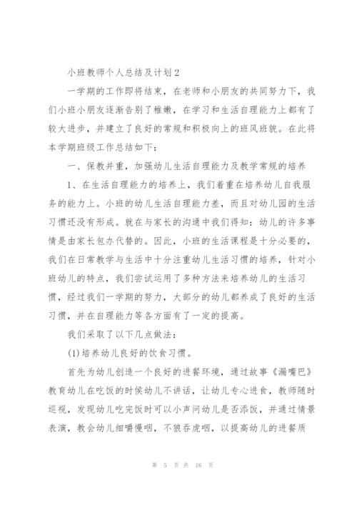 小班教师个人总结及计划5篇.docx