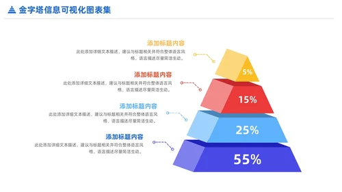 商务金字塔信息可视化PPT图表集