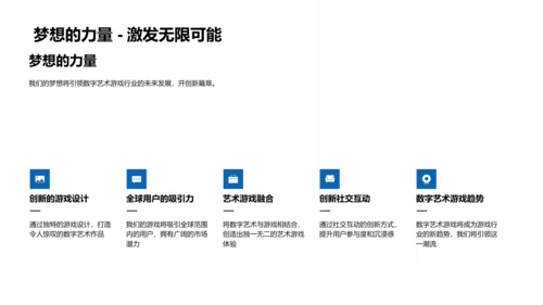 路演报告：数字艺术游戏PPT模板