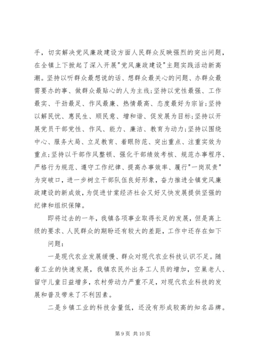 乡镇政府工作总结1.docx