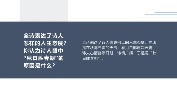 七年级语文上册第六单元课外古诗词 秋词（其一）课件(共19张PPT)
