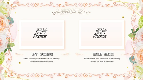 唯美我们结婚啦婚礼纪念册动态PPT