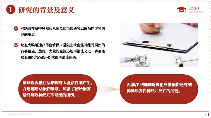 临床医学硕士答辩通用PPT模板