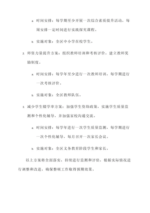 吕梁教育整顿方案