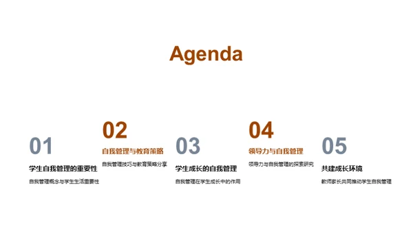 自我管理的秘诀