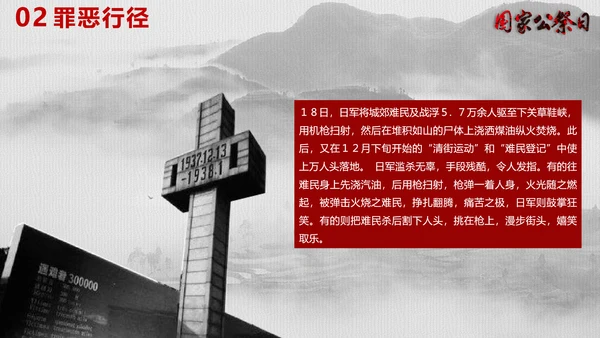 南京大屠杀国家公祭日教学宣传PPT课件