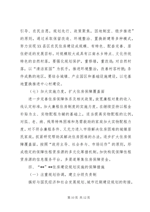 政府住房建设工作计划.docx