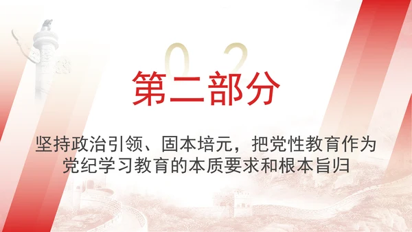 党纪学习教育PPT思想引领党性锻炼廉洁要求党课课件