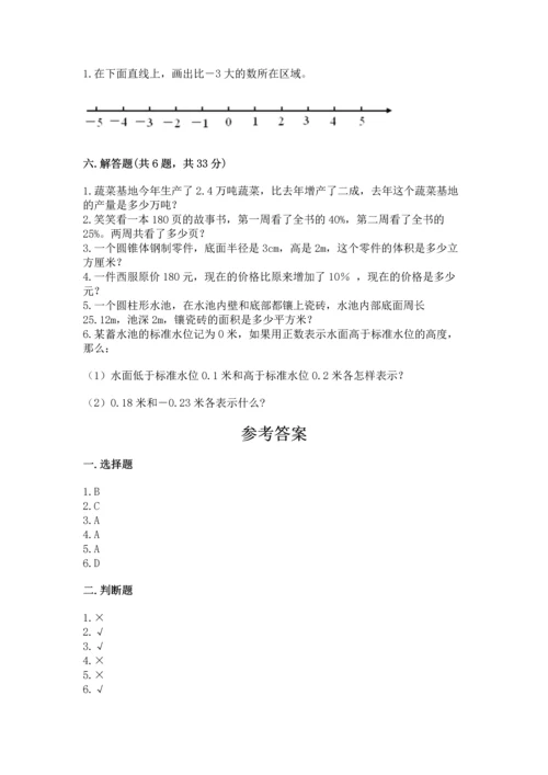 北师大版六年级下册数学期末测试卷（易错题）.docx