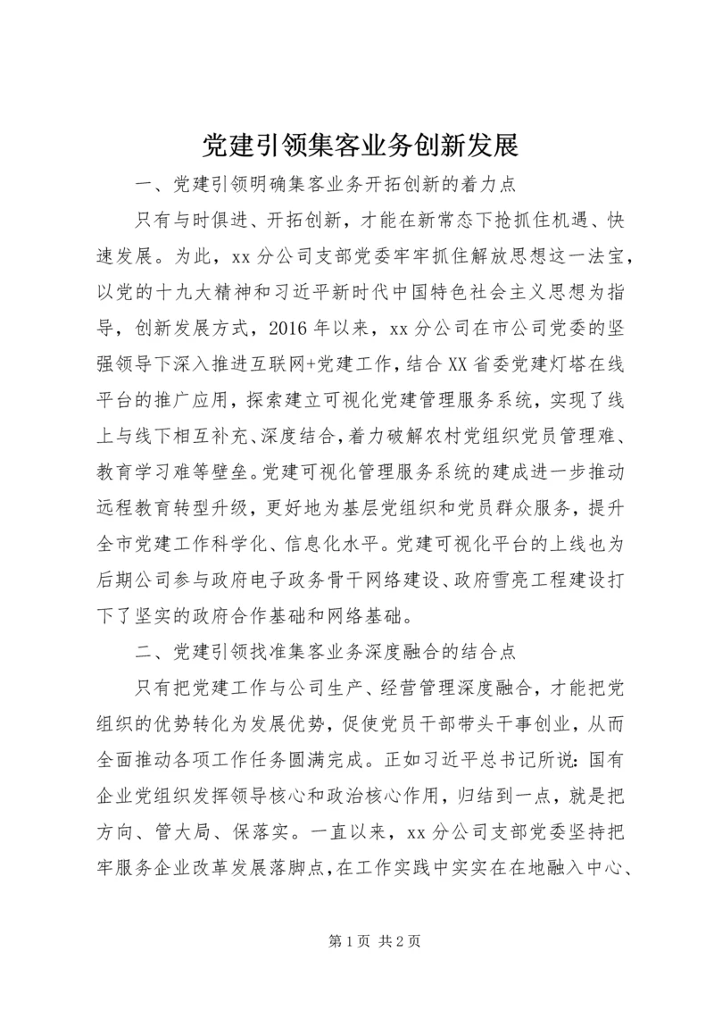 党建引领集客业务创新发展.docx