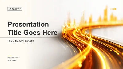 黄色科技风地产金融通用PPT主题