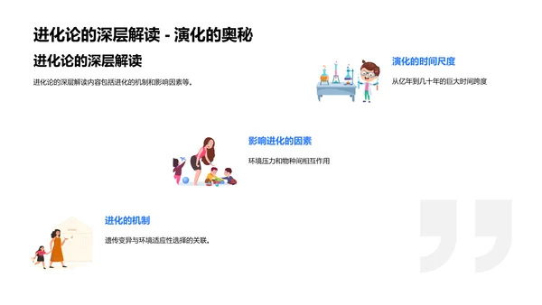 生物进化教学PPT模板