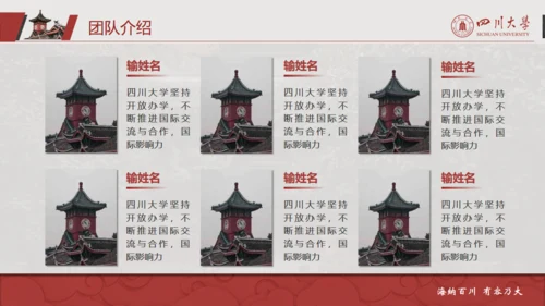 四川大学论文答辩通用PPT模板
