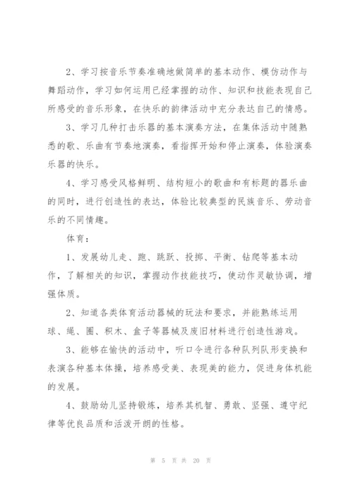 幼儿园教学工作计划规划.docx