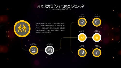 流光溢彩商业计划书通用PPT模板
