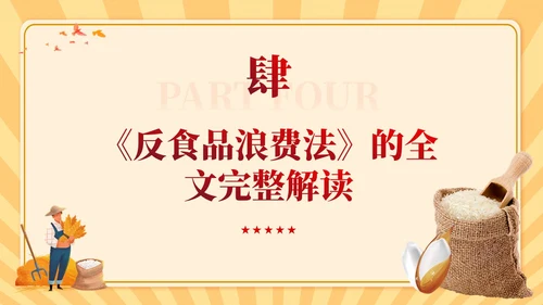 中华人民共和国反食品浪费法学习课件PPT党建