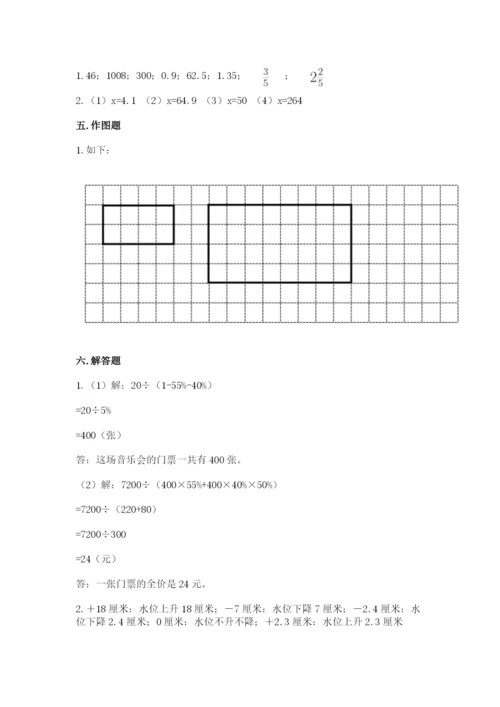 六年级下册数学期末测试卷及完整答案（精选题）.docx