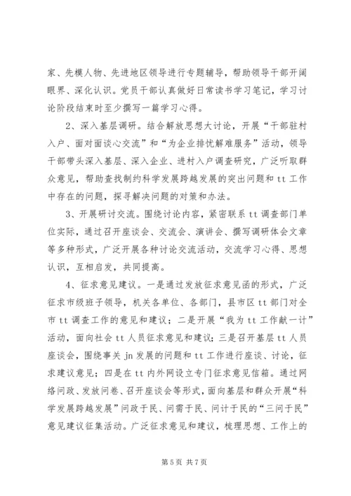 解放思想跨越发展大讨论活动方案.docx