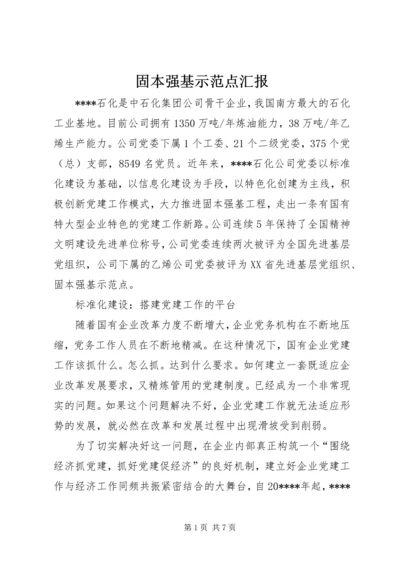 固本强基示范点汇报.docx