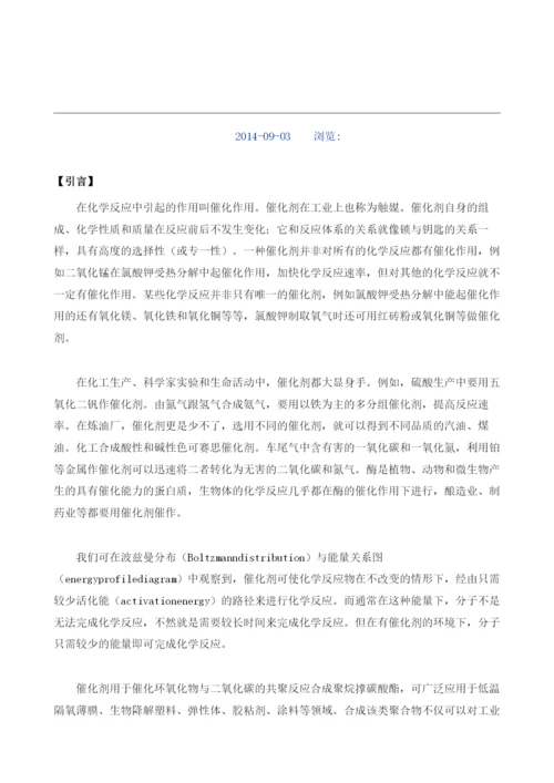 催化剂项目投资调研及前景预测报告模板.docx