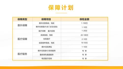 橙色大气保险公司工作总结计划动态PPT模板