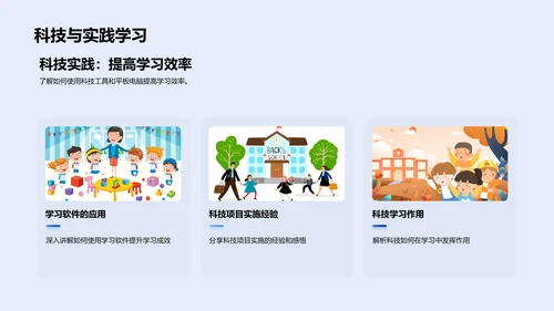 科技学习新策略PPT模板