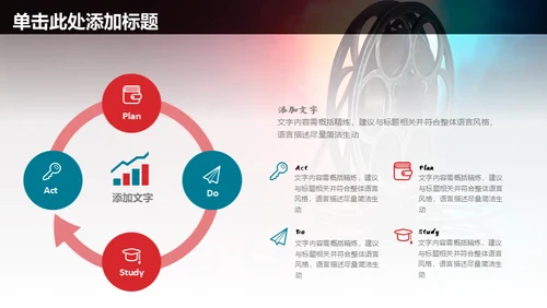 电影传媒广告公司宣传通用PPT模板