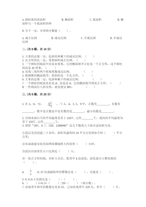 北师大版六年级数学下学期期末测试题精品【夺冠系列】.docx