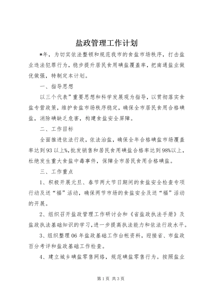 盐政管理工作计划.docx