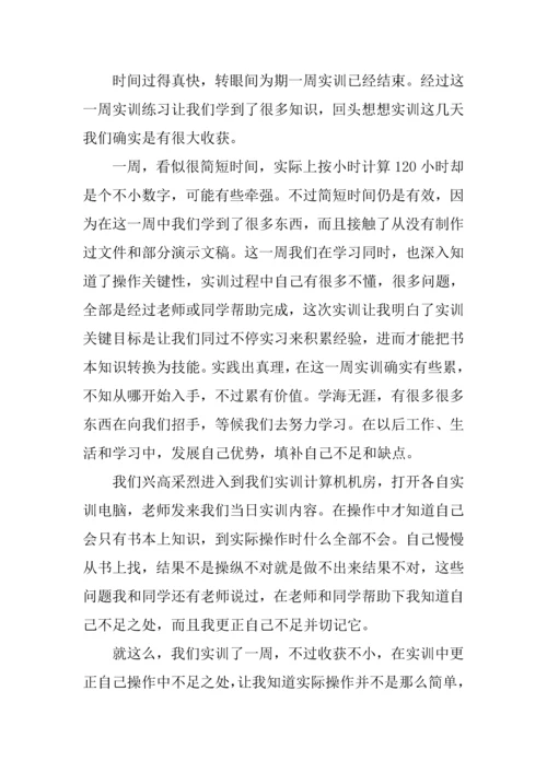 计算机实训总结报告三篇.docx