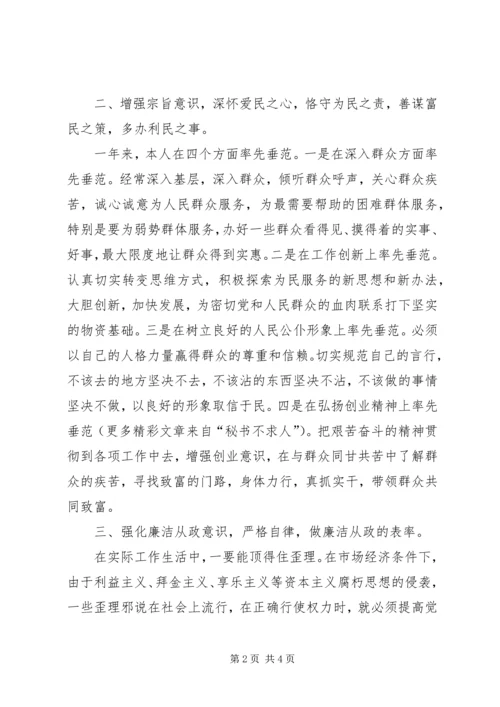 乡镇领导副职廉政述职报告.docx