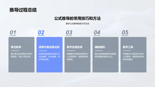 高三数学公式应用PPT模板